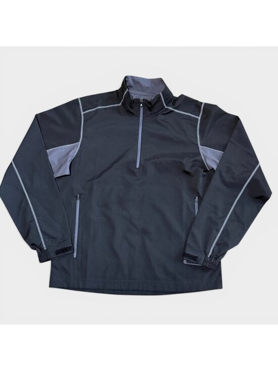 FootJoy Other - FootJoy Sport Windshirt Mens Small Black Charcoal Long Sleeve 1/2 Zip Golf NWT